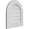 Ekena Millwork Round Top Surface Mount PVC Gable Vent: Functional, w/ 3-1/2"W x 1"P Standard Frame, 20"W x 22"H GVPRT20X2201SF - alternate 4